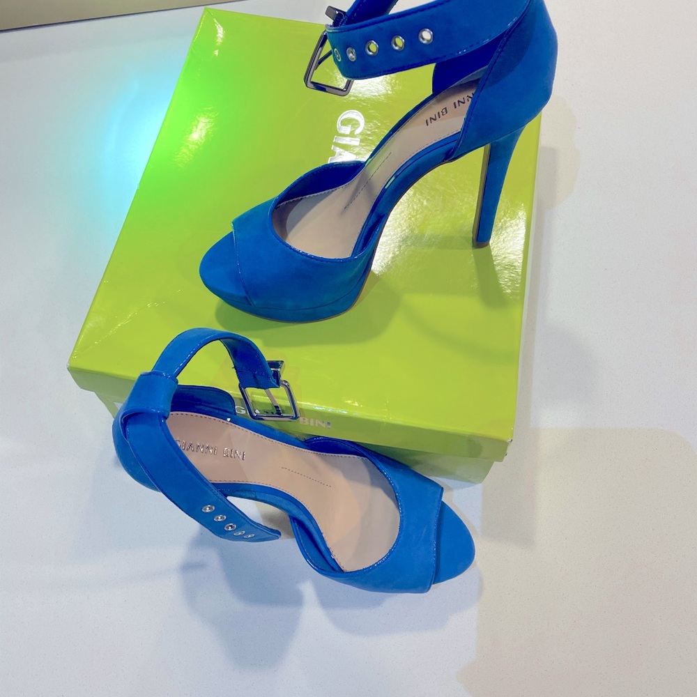 Royal Blue High Heel Shoe